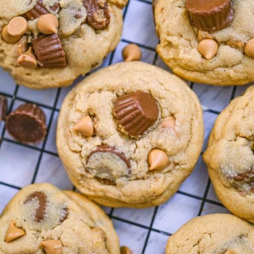 Peanut Butter Cup-Loaded Cookie!