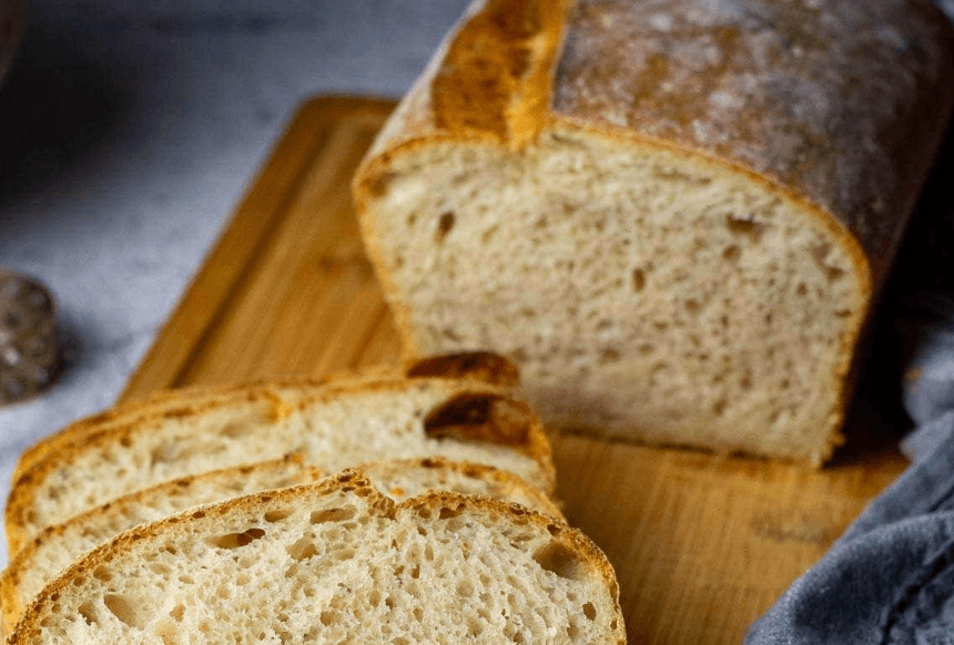 Crusty Sourdough Bread Loaf