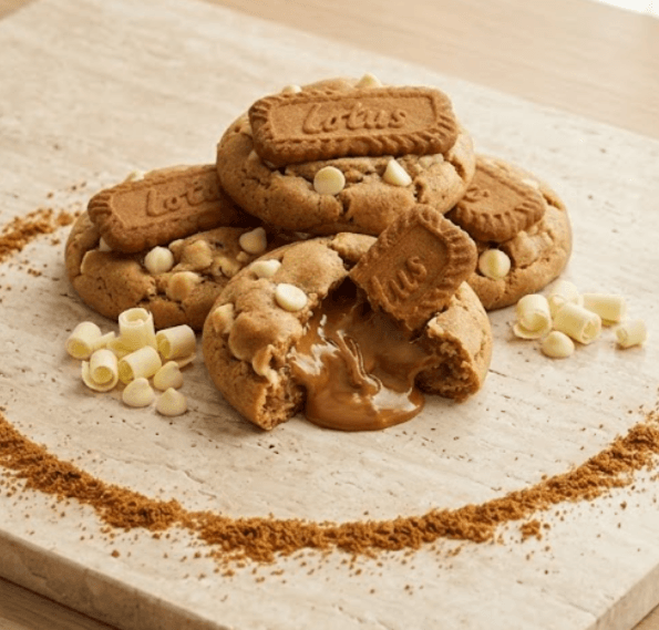 Biscoff Cookie Butter Lava Cookies