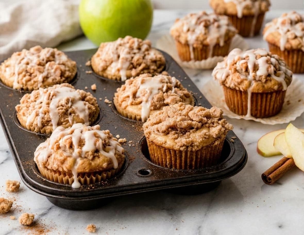 Apple Fritter Cinnamon Muffins